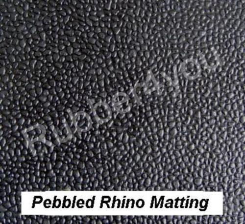 Rubber matting pebble finished - rubber,